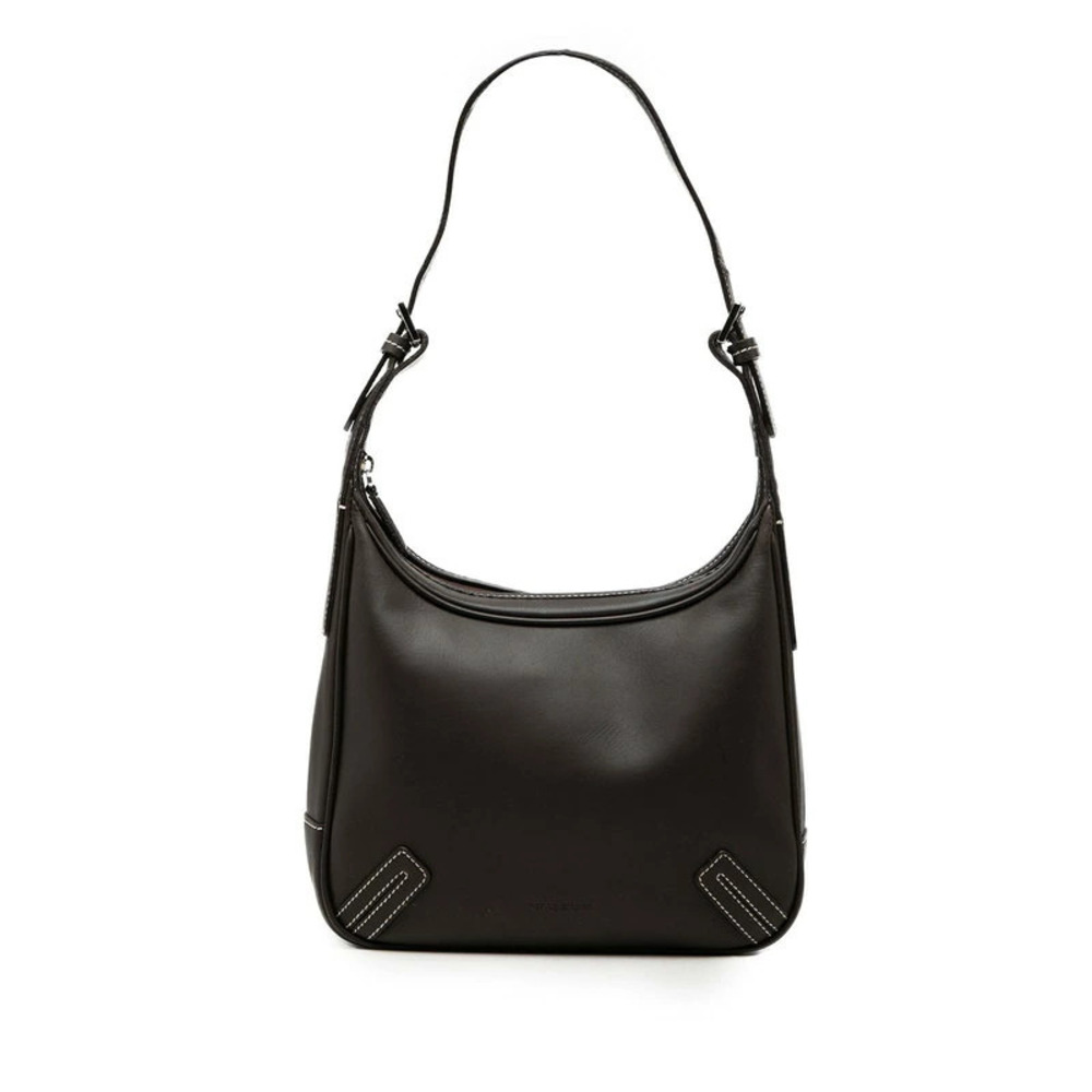 Burberry Nova Check Hobo Bag Hobo Brown Leather